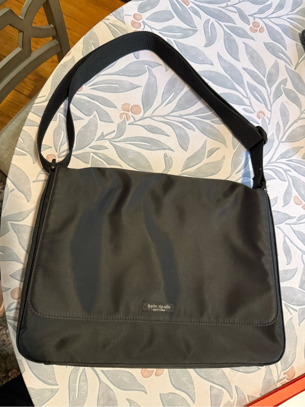 kate spade Black Nylon Messenger Crossbody